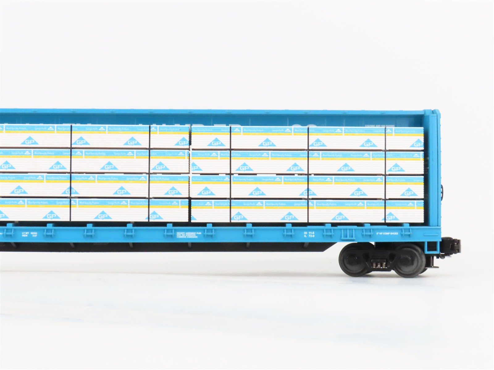 O 3-Rail MTH 20-98230 WCRC Tobacco Valley 72' Centerbeam Flat Car #2106 w/ Load