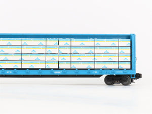 O 3-Rail MTH 20-98230 WCRC Tobacco Valley 72' Centerbeam Flat Car #2106 w/ Load