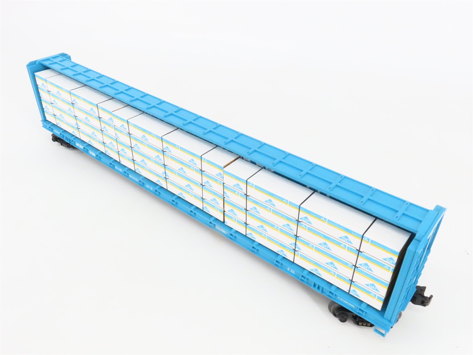 O 3-Rail MTH 20-98230 WCRC Tobacco Valley 72' Centerbeam Flat Car #2106 w/ Load