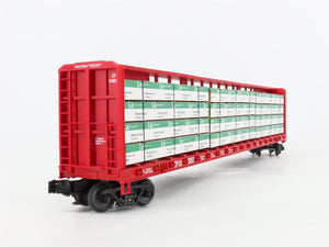 O Gauge 3-Rail MTH 20-98229 CP Rail 72' Centerbeam Flat Car #318257 w/ Load