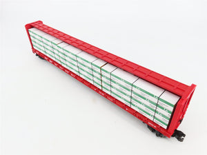 O Gauge 3-Rail MTH 20-98229 CP Rail 72' Centerbeam Flat Car #318257 w/ Load