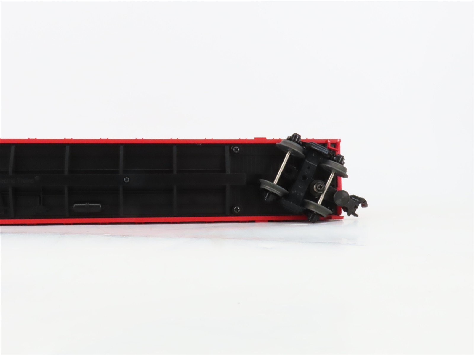 O Gauge 3-Rail MTH 20-98229 CP Rail 72' Centerbeam Flat Car #318257 w/ Load