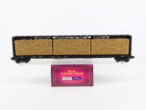 O Gauge 3-Rail MTH 20-98211 CSX 72' Centerbeam Flat Car #1221 w/ Log Load
