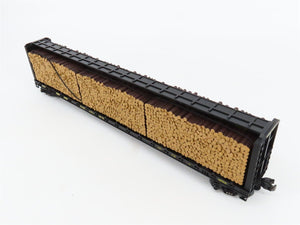 O Gauge 3-Rail MTH 20-98211 CSX 72' Centerbeam Flat Car #1221 w/ Log Load