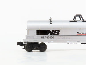 O Gauge 3-Rail MTH 20-98203 NS Thoroughbred Protect III Coil Car #167000 w/ Load