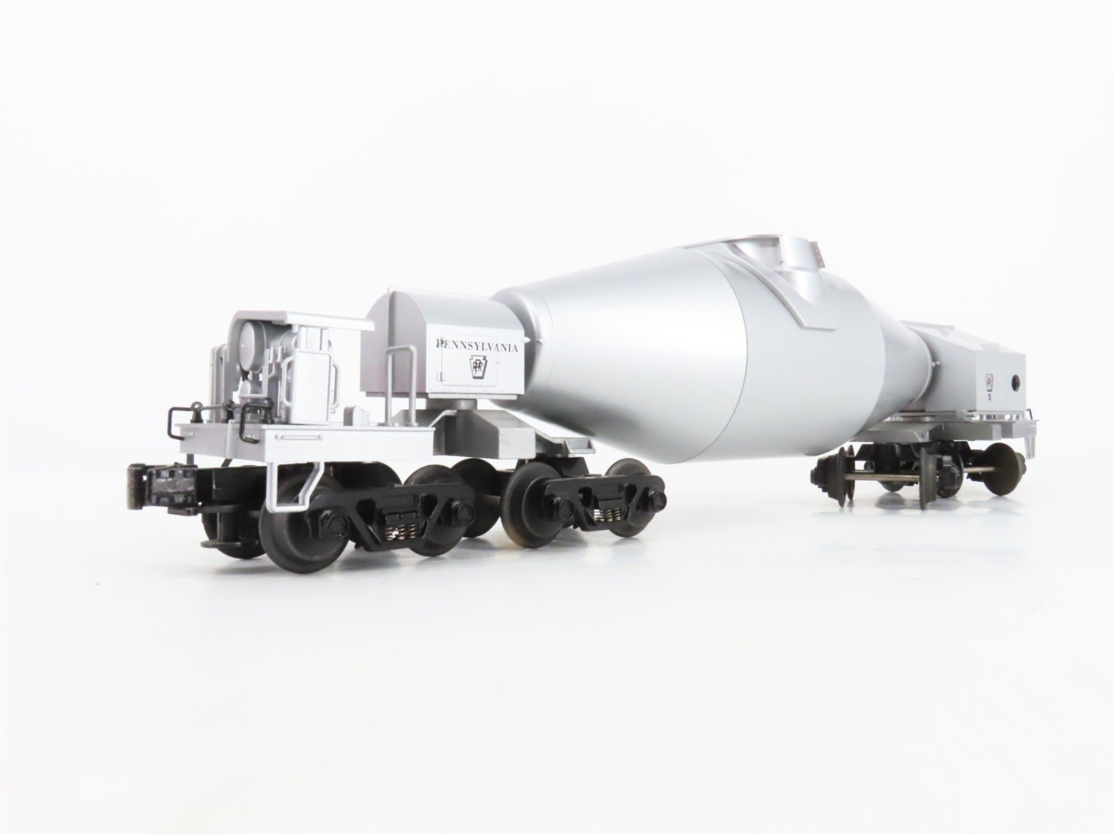 O Gauge 3-Rail MTH 20-98210 PRR Pennsylvania Hot Metal Torpedo Ladle Car #5