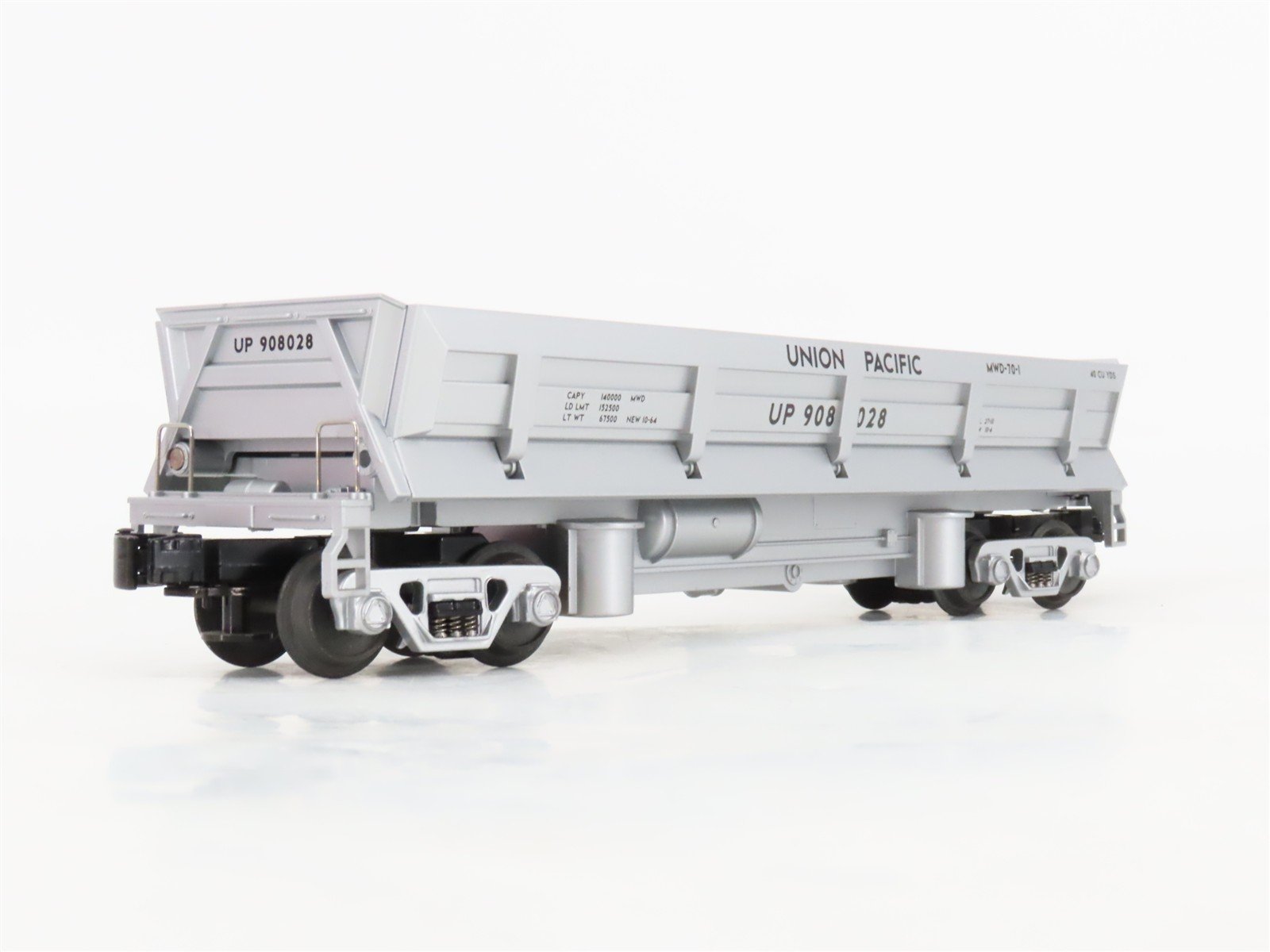 O Gauge 3-Rail MTH 20-98272 UP Union Pacific Operating Dump Car #908028