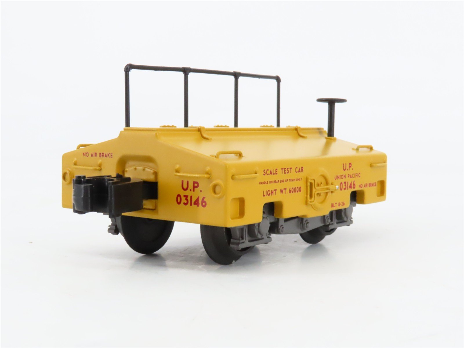 O Gauge 3-Rail MTH Die-Cast 20-98268 UP Union Pacific Scale Test Car #03146
