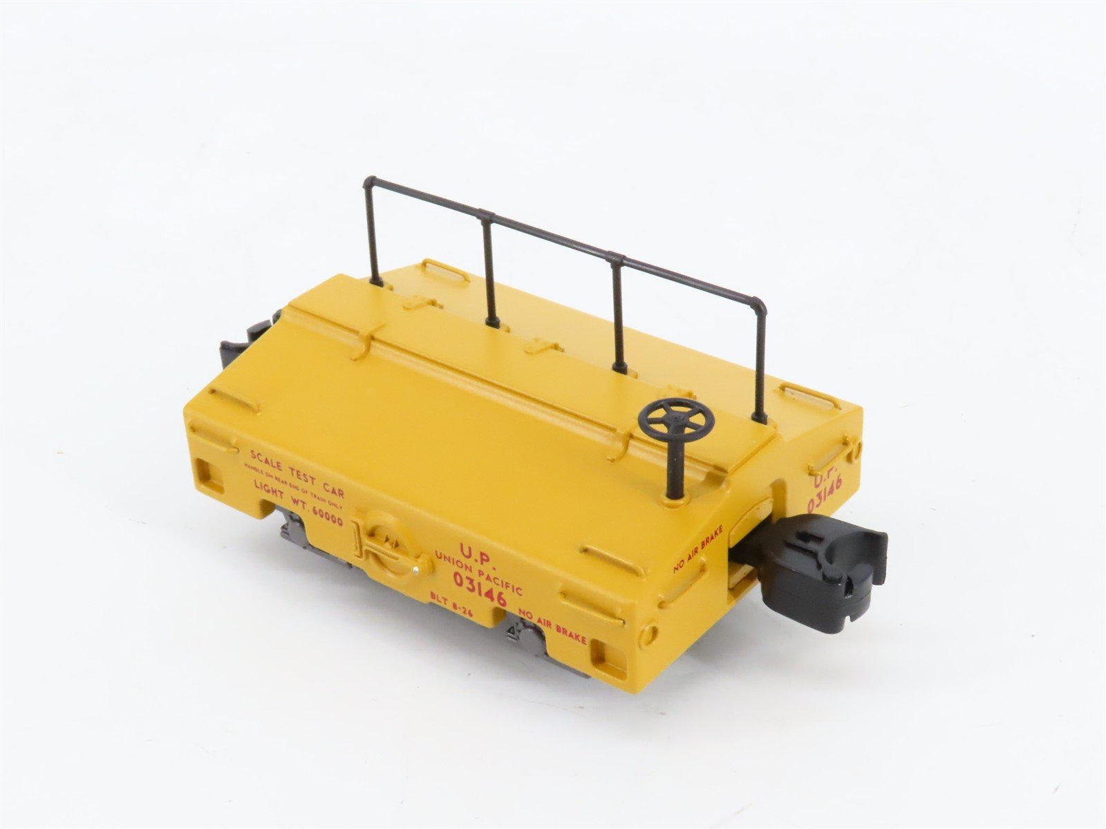 O Gauge 3-Rail MTH Die-Cast 20-98268 UP Union Pacific Scale Test Car #03146