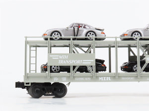 O27 Gauge 3-Rail MTH RailKing 30-76031 Classic Auto Carrier #1987 w/ Porsches