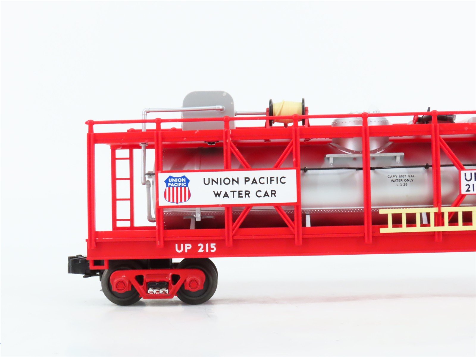 O27 Gauge 3-Rail MTH RailKing UP Union Pacific Fire Fighting Water Car #215