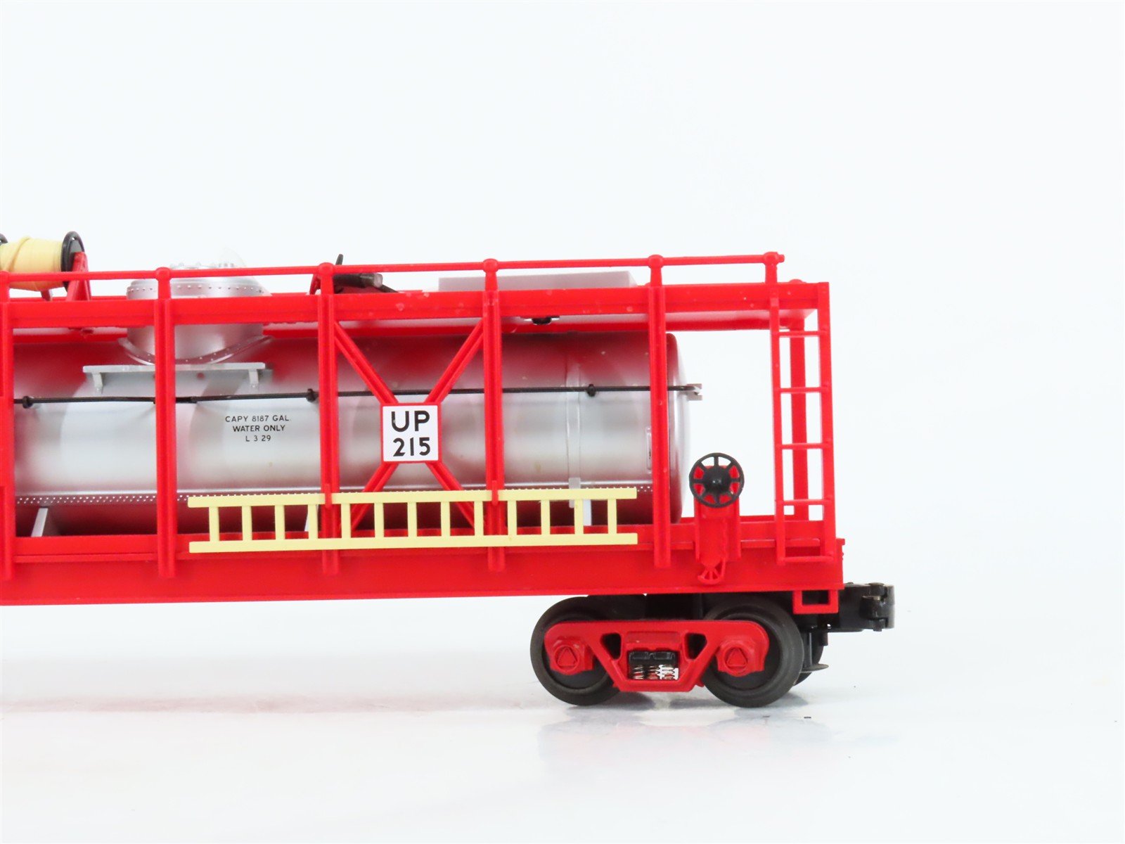 O27 Gauge 3-Rail MTH RailKing UP Union Pacific Fire Fighting Water Car #215