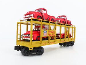 O27 Gauge 3-Rail MTH RailKing 30-76065 UP Auto Carrier #54101 w/ '53 Ford Trucks