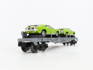 O27 Gauge 3-Rail MTH RailKing 30-76012 Flat Car #1971 w/ Ertl '71 Cudas