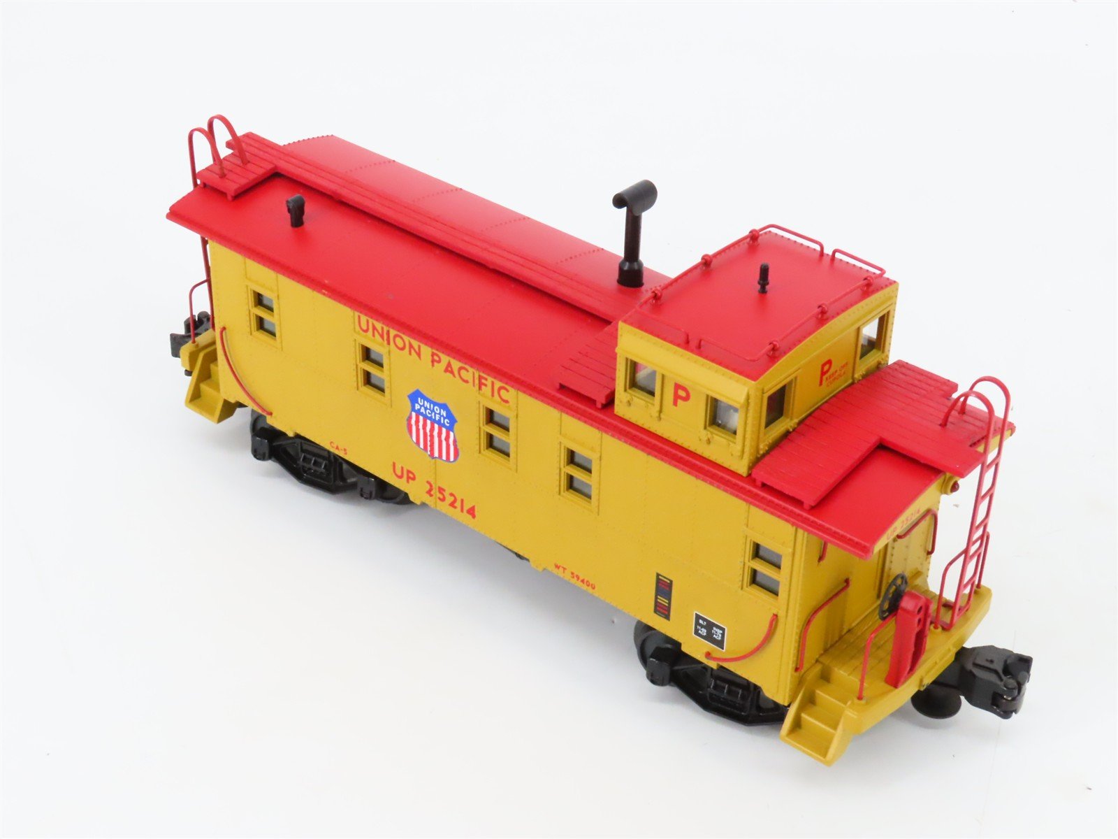 O Gauge 3-Rail MTH 20-91022 UP Union Pacific Offset Cupola Steel Caboose #25214