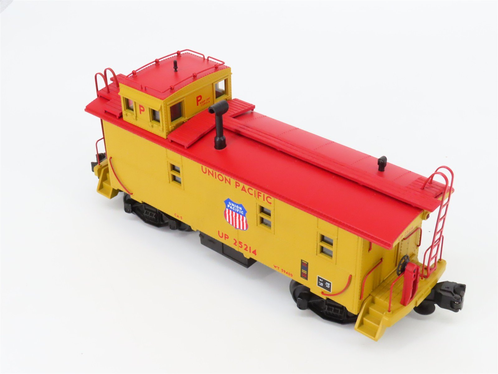 O Gauge 3-Rail MTH 20-91022 UP Union Pacific Offset Cupola Steel Caboose #25214