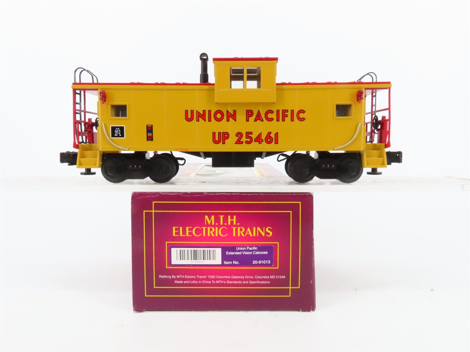 O Gauge 3-Rail MTH 20-91013 UP Union Pacific Extended Vision Caboose #25461