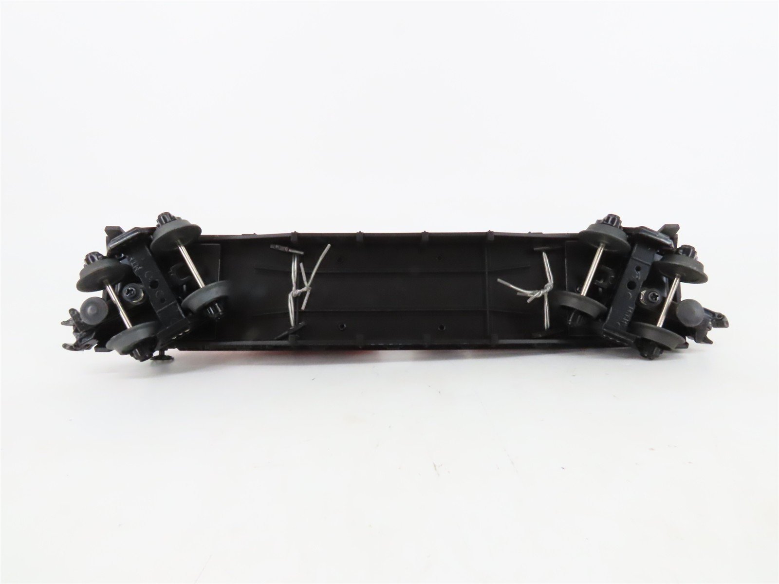 O27 Gauge 3-Rail MTH RailKing 30-7681 Flat Car #1951 w/ Ertl '51 Panel Vans