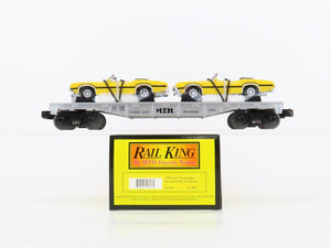O27 Gauge 3-Rail MTH RailKing 30-7693 Flat Car #2001 w/Ertl '70 Oldsmobile 442's