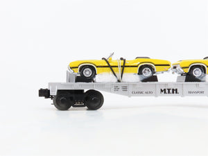 O27 Gauge 3-Rail MTH RailKing 30-7693 Flat Car #2001 w/Ertl '70 Oldsmobile 442's