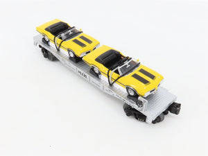 O27 Gauge 3-Rail MTH RailKing 30-7693 Flat Car #2001 w/Ertl '70 Oldsmobile 442's