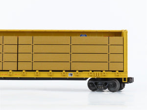 O27 Gauge 3-Rail MTH RailKing 30-7686 UP Centerbeam Flat Car #273037 w/ Load