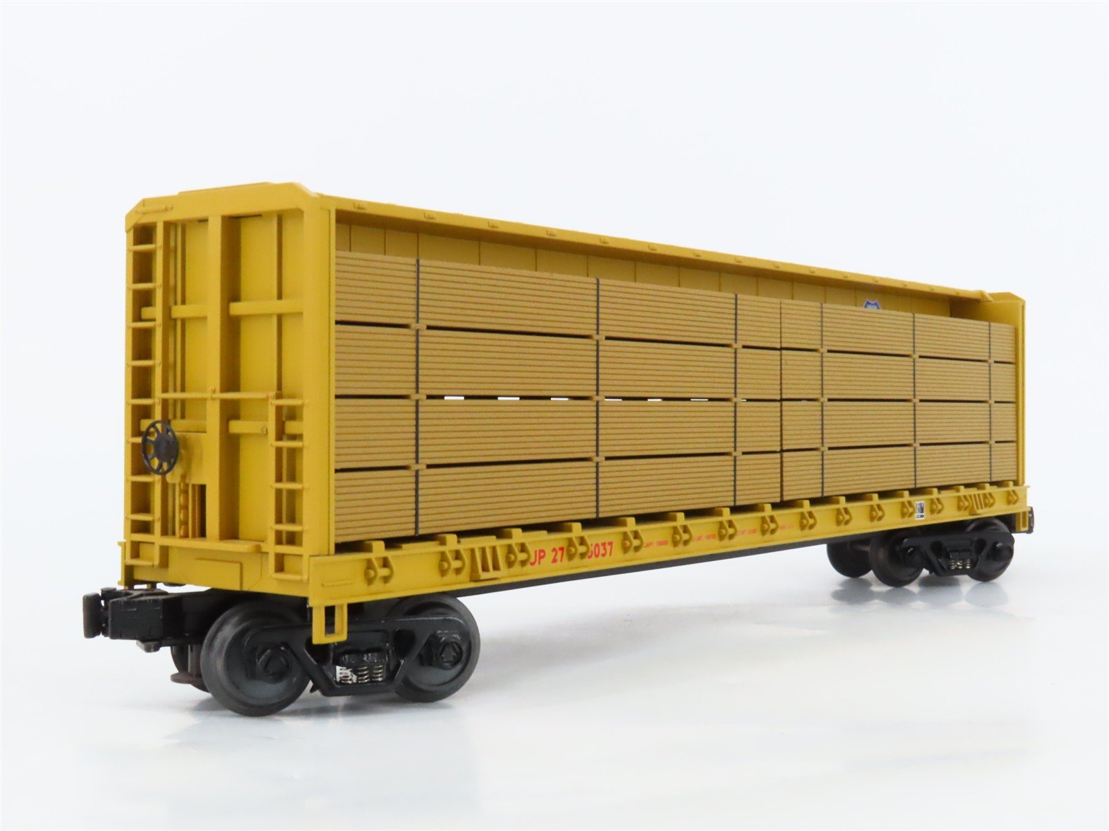 O27 Gauge 3-Rail MTH RailKing 30-7686 UP Centerbeam Flat Car #273037 w/ Load