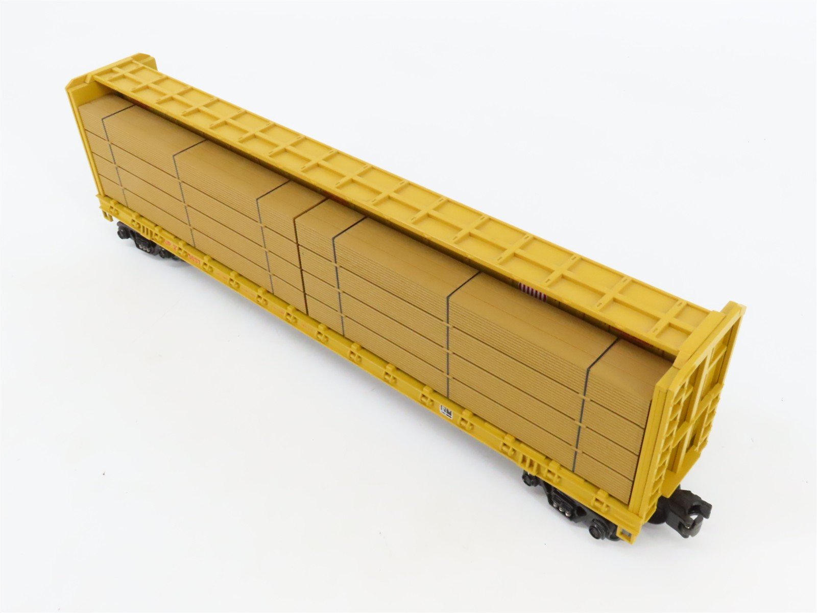 O27 Gauge 3-Rail MTH RailKing 30-7686 UP Centerbeam Flat Car #273037 w/ Load