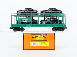 O27 3-Rail MTH RailKing 30-7682 MDAX NYC Auto Carrier #325 w/ Ertl '49 Mercurys