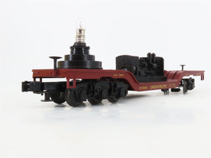 O27 3-Rail MTH RailKing 30-7915 UP Depressed Center Searchlight Flat Car #50001