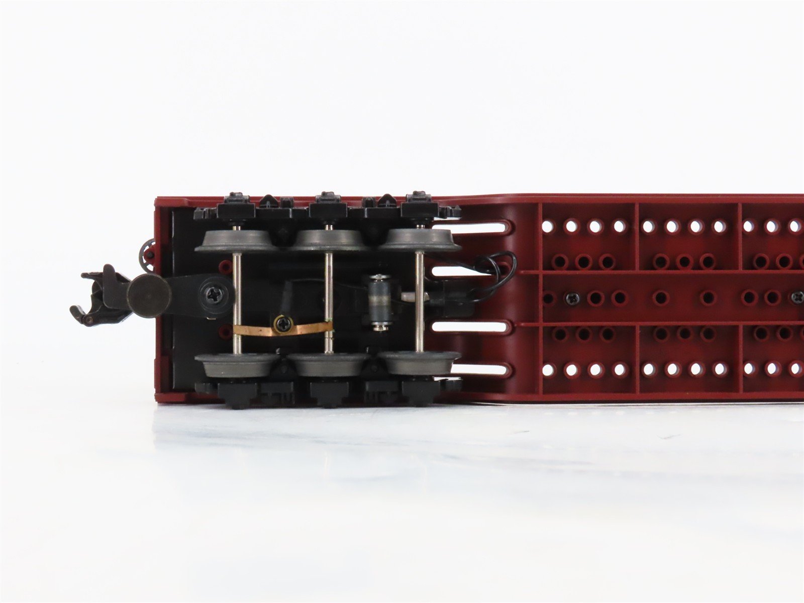 O27 3-Rail MTH RailKing 30-7915 UP Depressed Center Searchlight Flat Car #50001