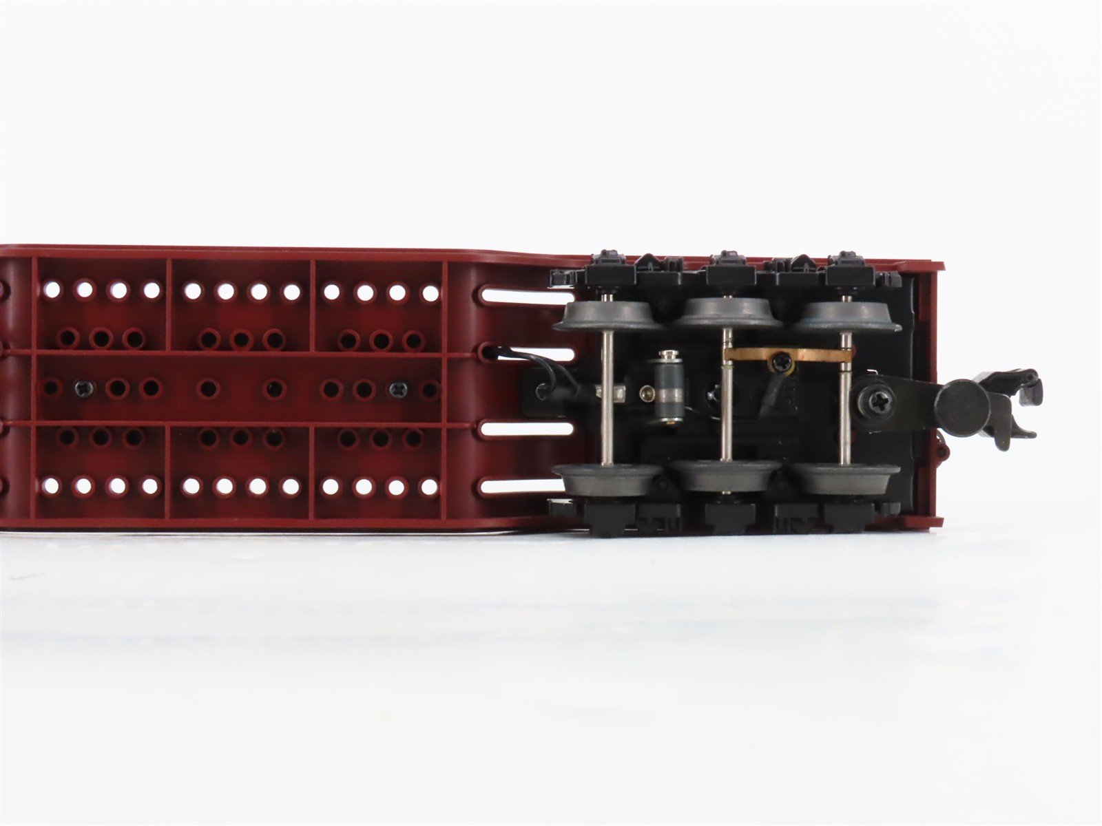 O27 3-Rail MTH RailKing 30-7915 UP Depressed Center Searchlight Flat Car #50001