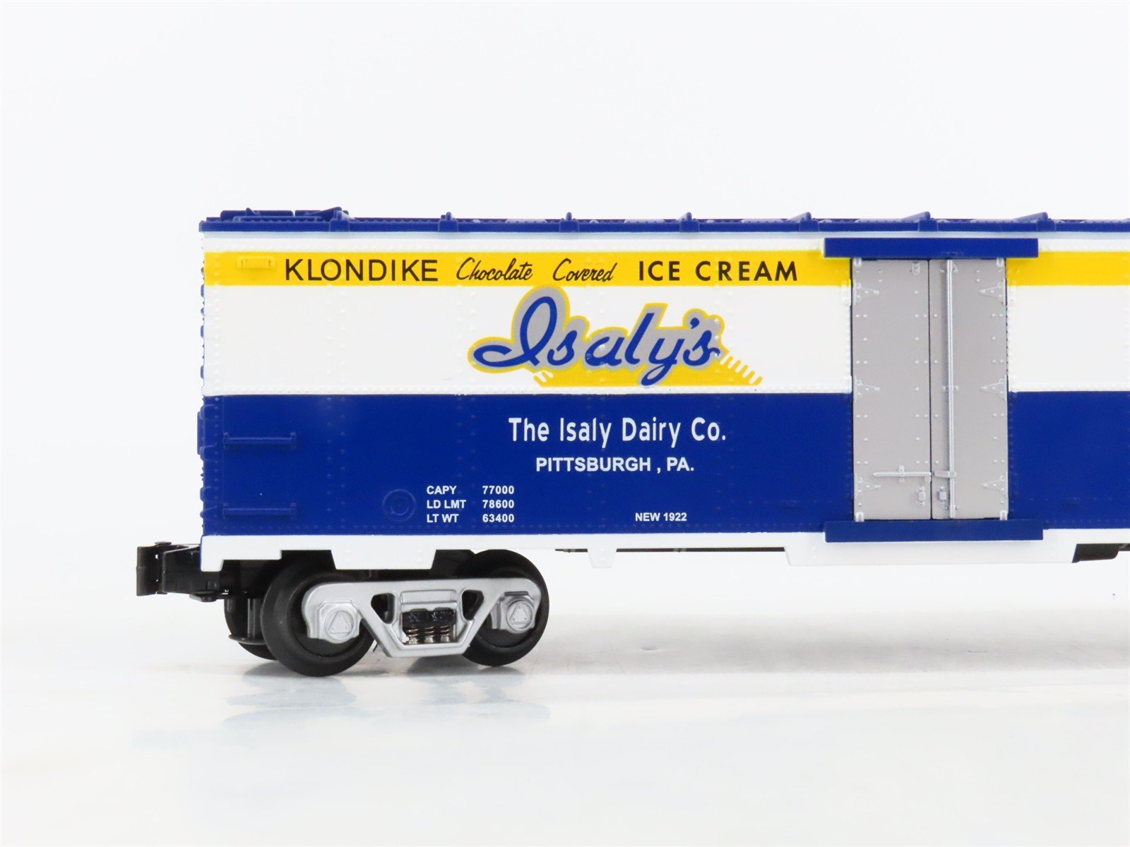 O27 Gauge 3-Rail MTH RailKing 30-7874 Isaly's Klondike Bar Modern Reefer No#