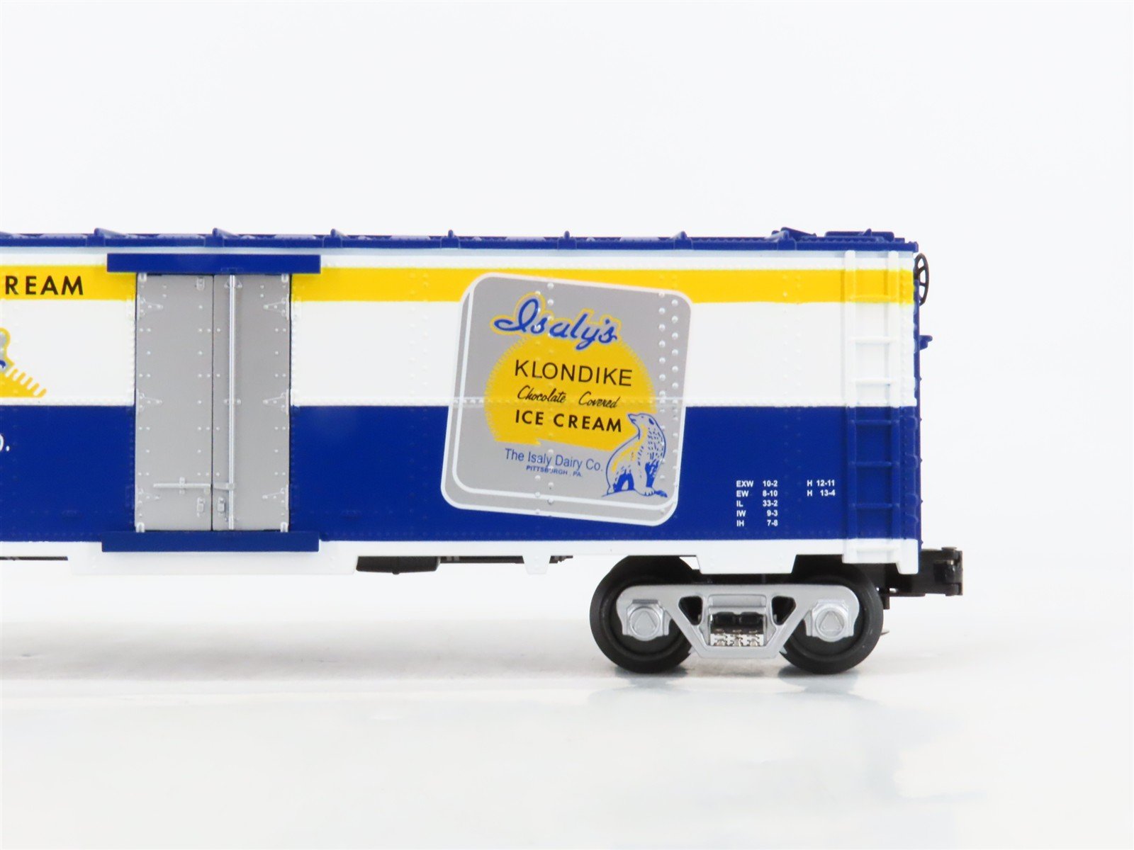 O27 Gauge 3-Rail MTH RailKing 30-7874 Isaly's Klondike Bar Modern Reefer No#