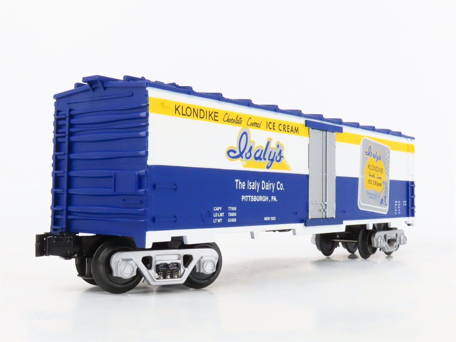 O27 Gauge 3-Rail MTH RailKing 30-7874 Isaly's Klondike Bar Modern Reefer No#