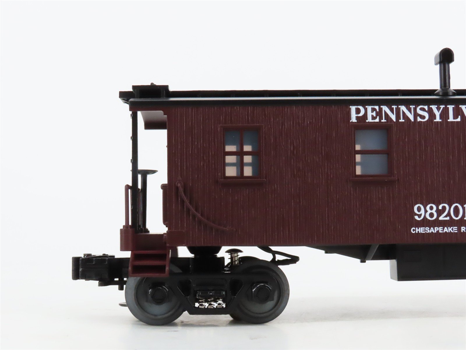 O27 3-Rail MTH RailKing Rugged Rails 33-7801 PRR Offset Cupola Caboose #982010