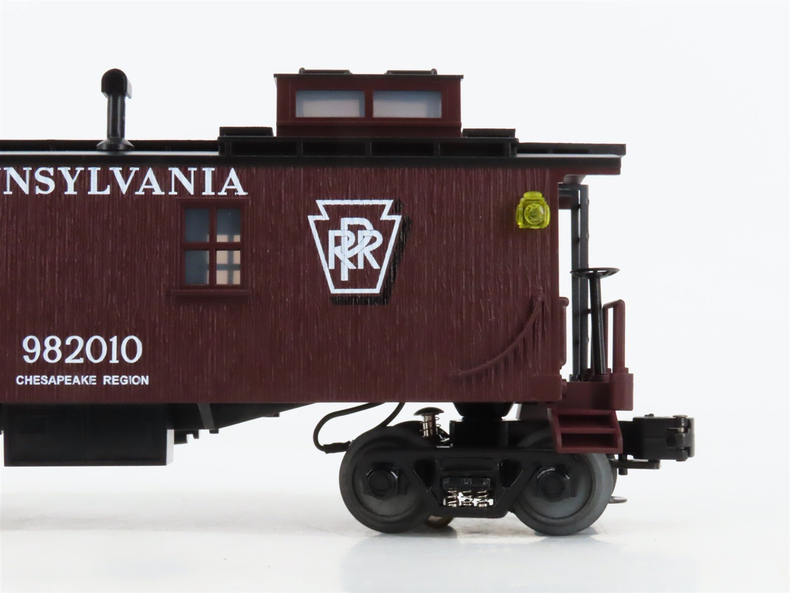 O27 3-Rail MTH RailKing Rugged Rails 33-7801 PRR Offset Cupola Caboose #982010