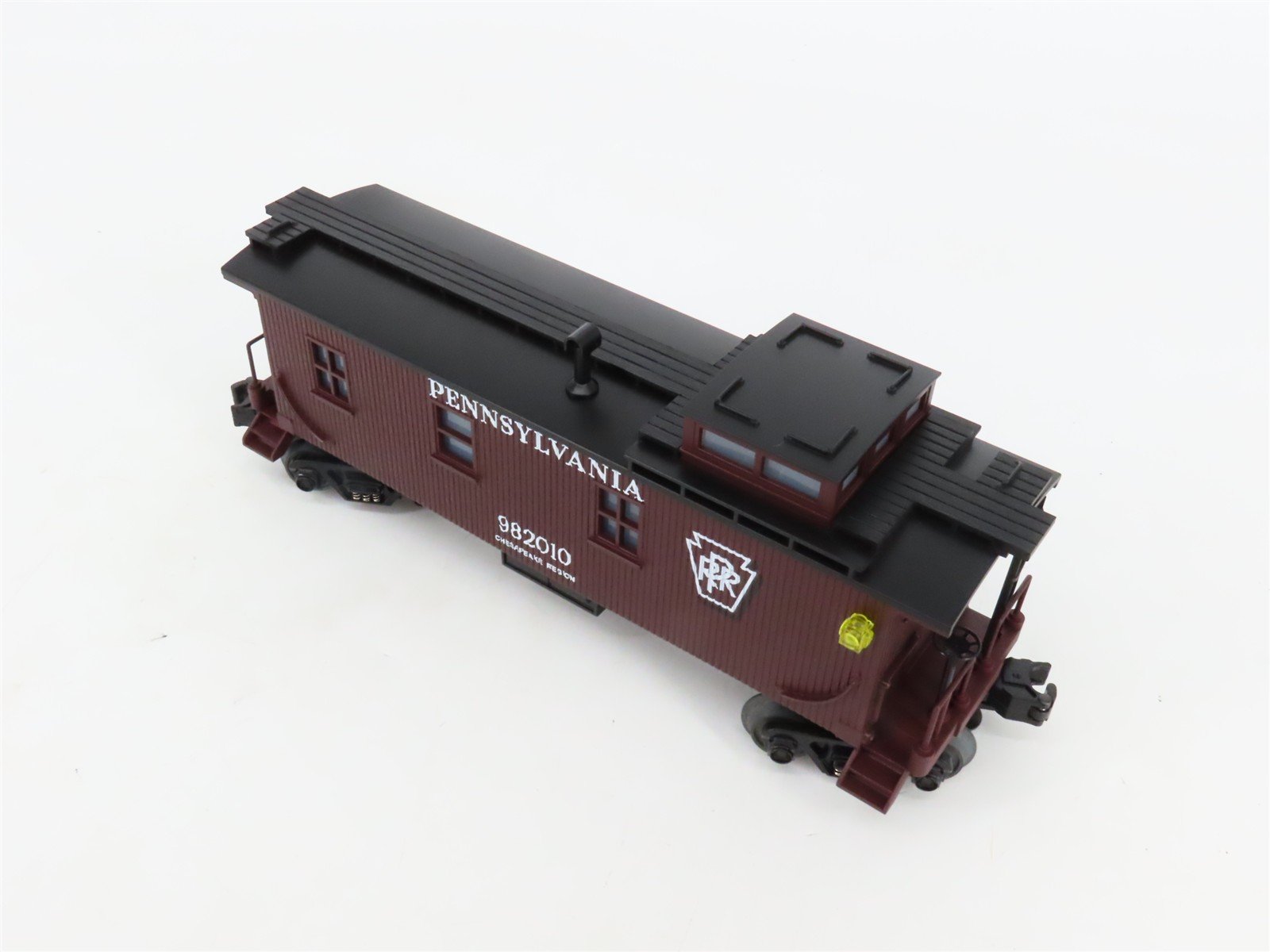 O27 3-Rail MTH RailKing Rugged Rails 33-7801 PRR Offset Cupola Caboose #982010