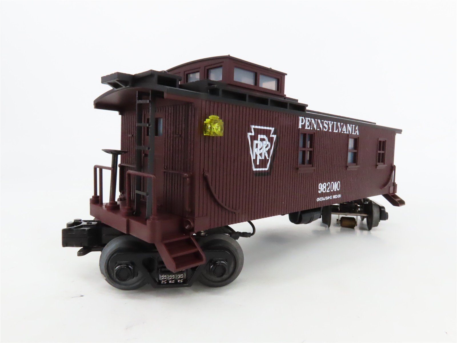 O27 3-Rail MTH RailKing Rugged Rails 33-7801 PRR Offset Cupola Caboose #982010