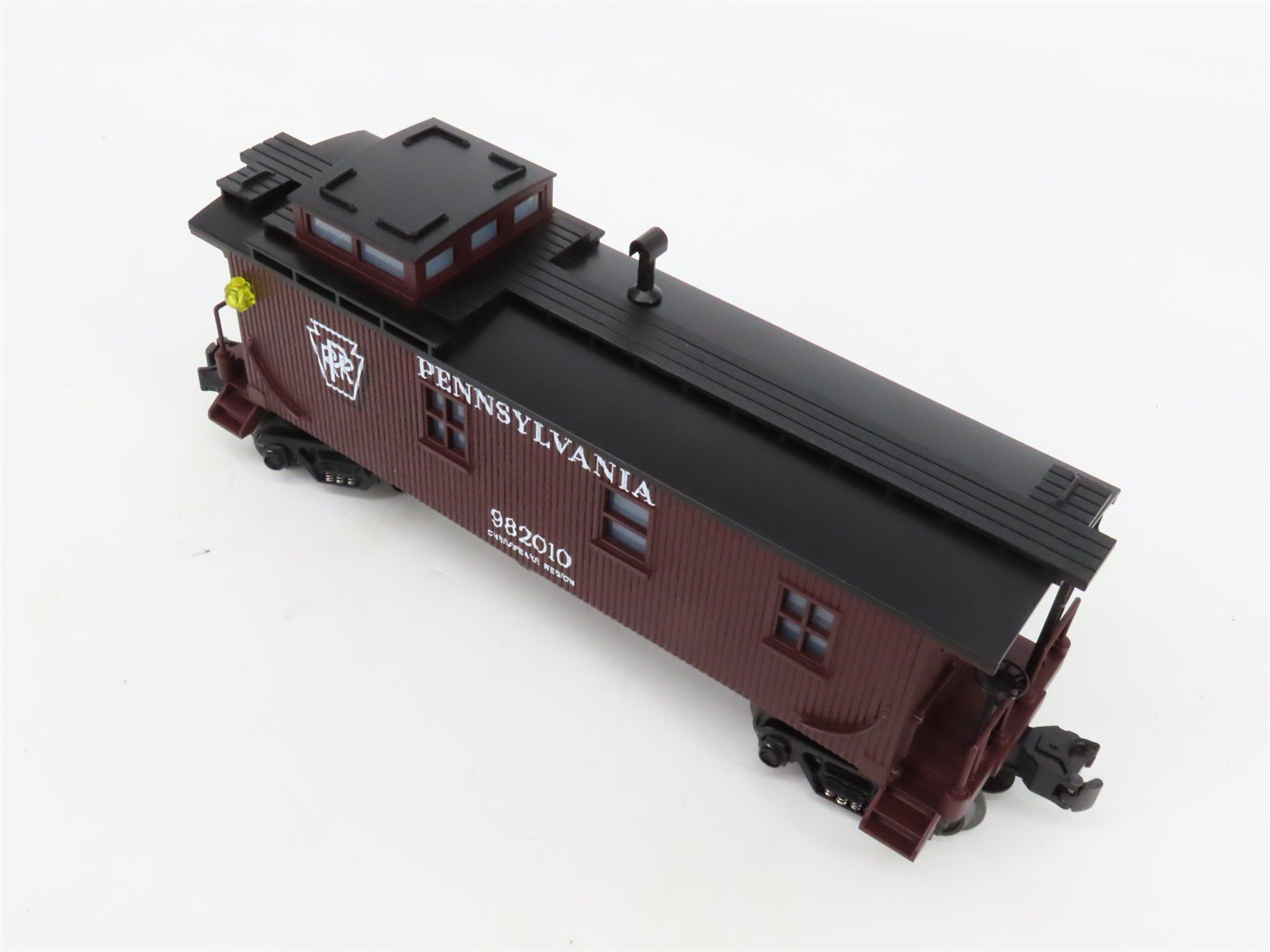 O27 3-Rail MTH RailKing Rugged Rails 33-7801 PRR Offset Cupola Caboose #982010