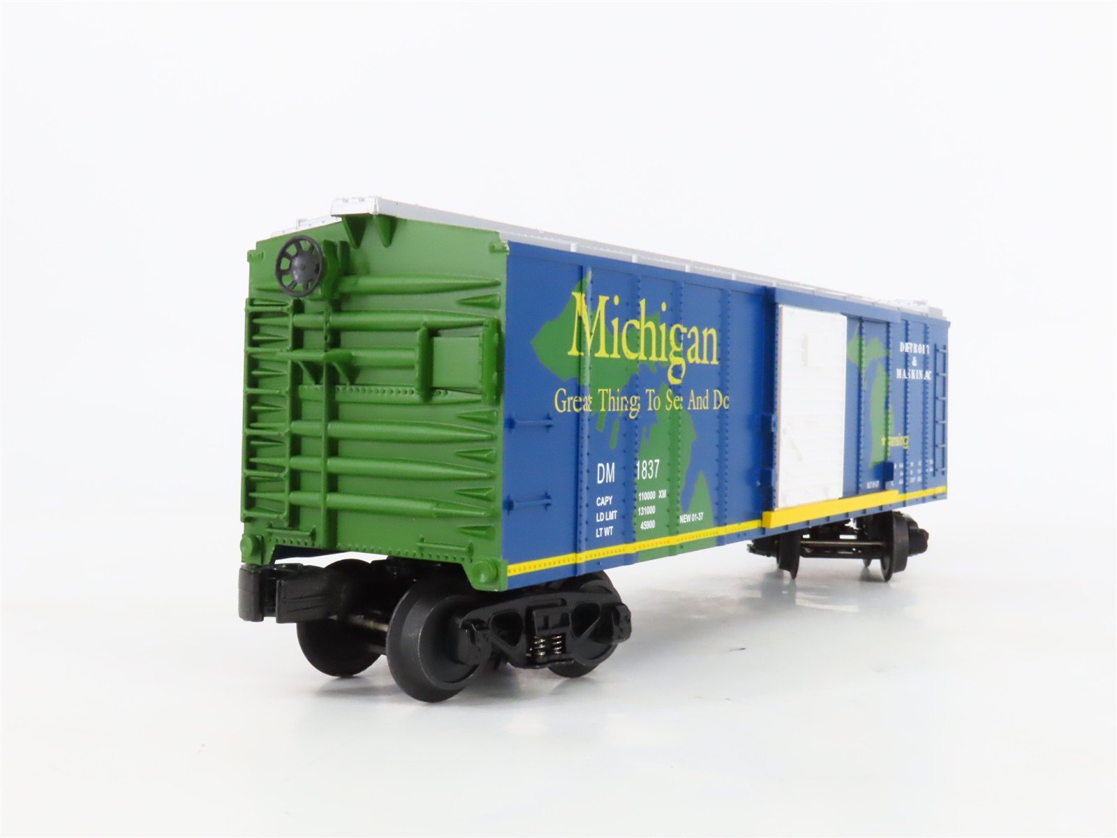 O27 Gauge 3-Rail MTH RailKing 30-74249 DM Detroit & Mackinac 40' Box Car #1837
