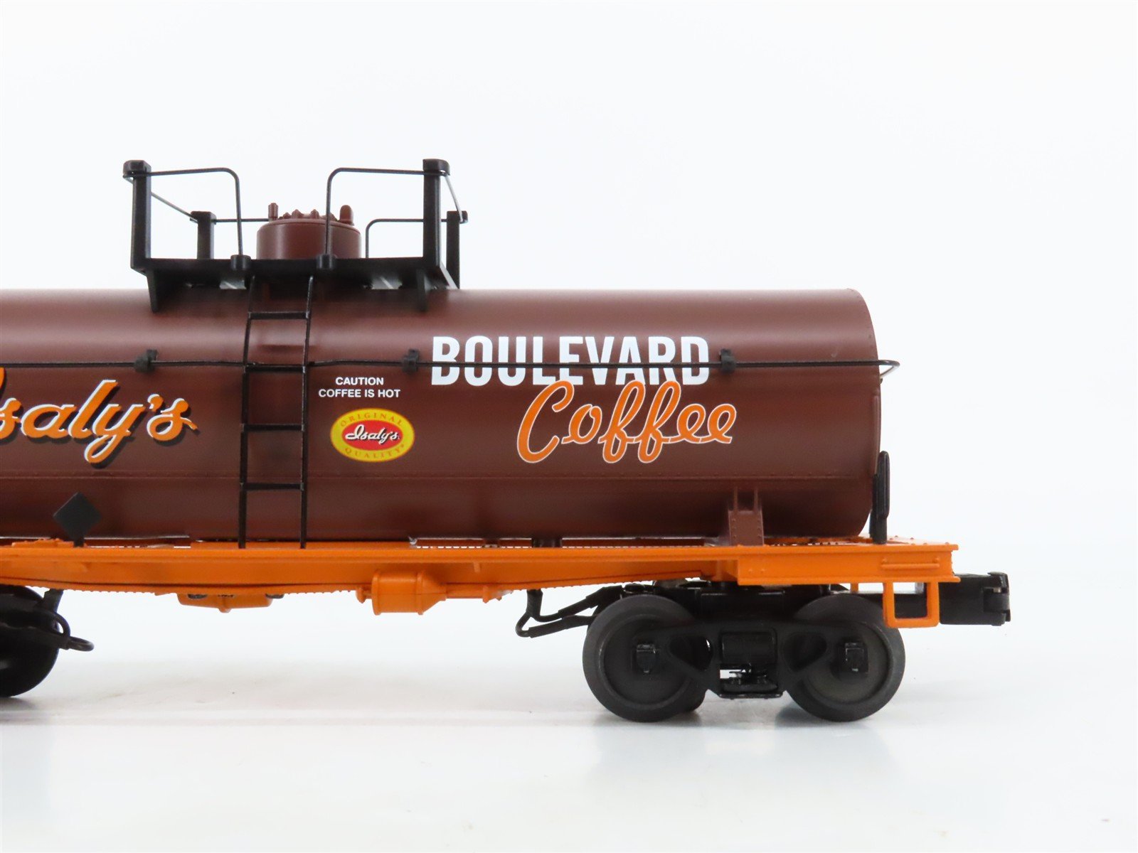 O27 Gauge 3-Rail MTH RailKing 30-73288 Isaly's Boulevard Coffee Tank Car w/Smoke