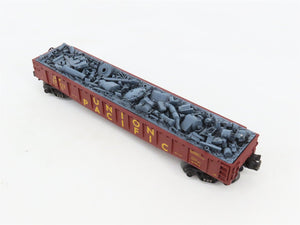 O27 3-Rail MTH RailKing 30-8201 UP Union Pacific Gondola #30275 w/ Junk Load