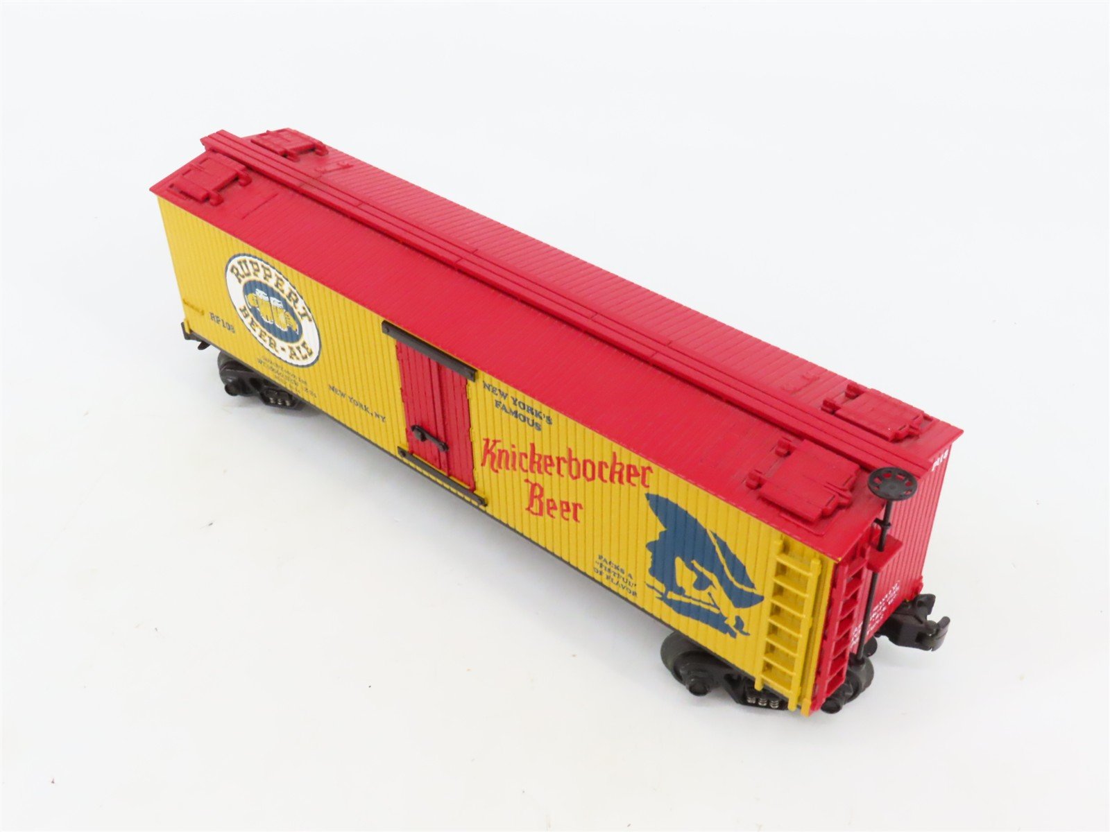 O27 Gauge 3-Rail MTH RailKing 30-8626 Ruppert Knickerbocker Beer Reefer #RP108