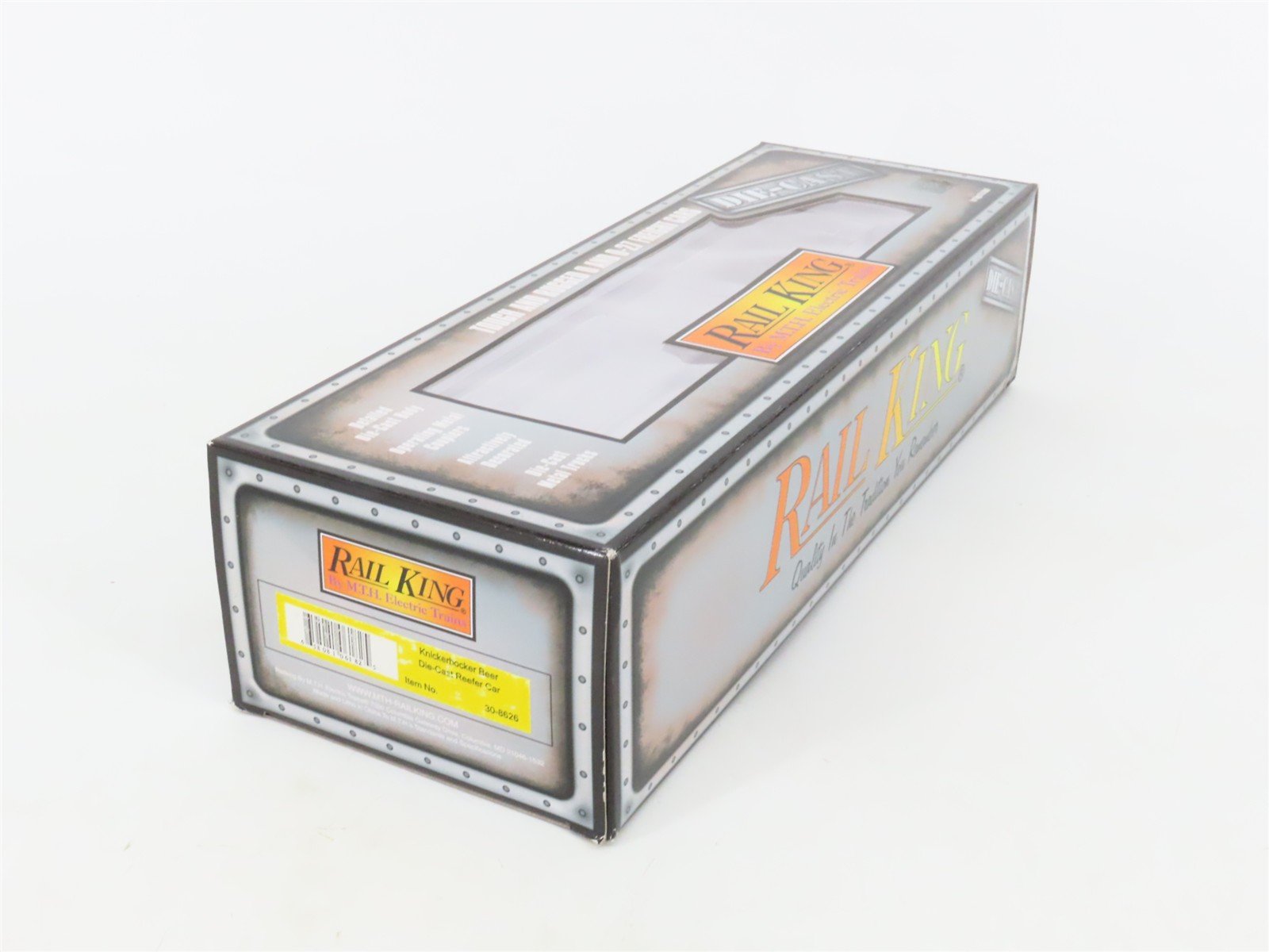 O27 Gauge 3-Rail MTH RailKing 30-8626 Ruppert Knickerbocker Beer Reefer #RP108