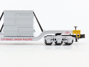 O27 3-Rail MTH RailKing 30-8319 UP Depressed Center Flat Car 50002 w/Transformer