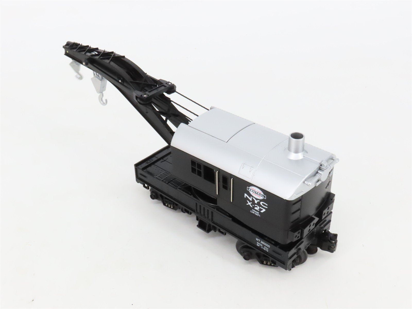 O27 3-Rail MTH RailKing 30-7910 NYC New York Central Operating Crane Car #X-27