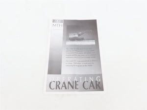 O27 3-Rail MTH RailKing 30-7910 NYC New York Central Operating Crane Car #X-27