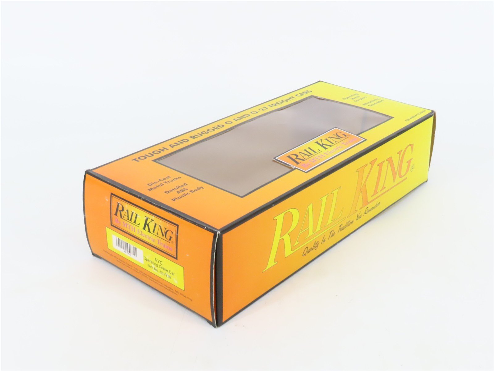 O27 3-Rail MTH RailKing 30-7910 NYC New York Central Operating Crane Car #X-27