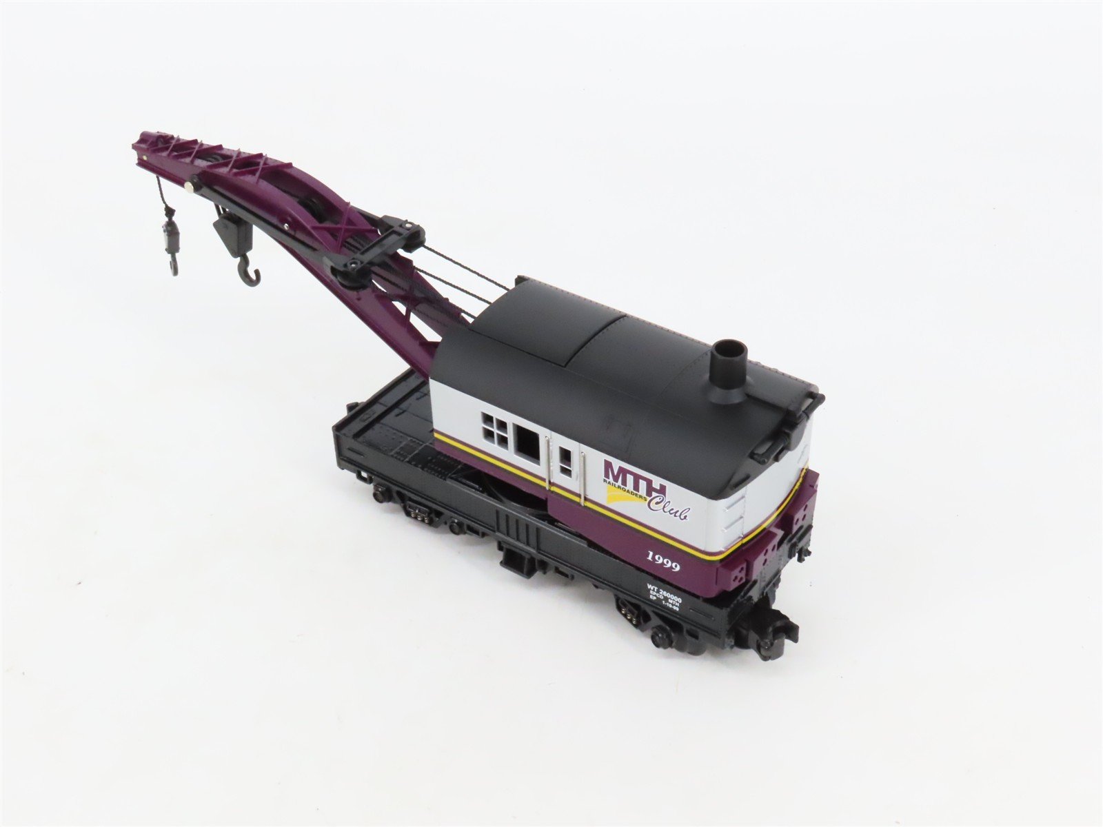 O27 3-Rail MTH RailKing 30-7928 MTHRRC Club Operating Crane Car #1999